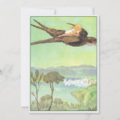 Fairy Floral Garden Bezauberter Wald Girl Geburtst Einladung (Rückseite)