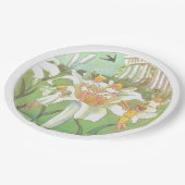 Fairy Floral Garden Bezauberter Wald Girl Geburtst Pappteller (Schrägansicht)