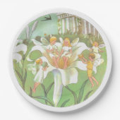 Fairy Floral Garden Bezauberter Wald Girl Geburtst Pappteller (Vorderseite)