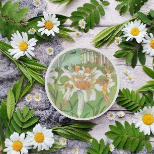 Fairy Floral Garden Bezauberter Wald Girl Geburtst Pappteller