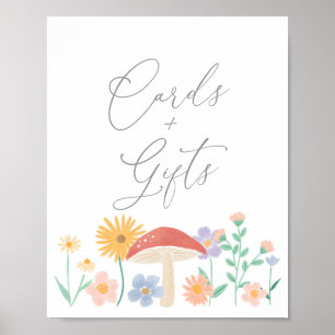 Fairy Floral Girls Geburtstagskarten und Geschenke Poster