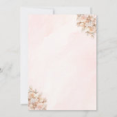 Fairy Floral Hot Air Ballon Babydusche Einladung (Rückseite)