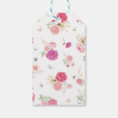 Fairy Floral Party Vielen Dank für Ihre Unterstütz Geschenkanhänger (Rückseite)