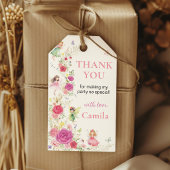 Fairy Floral Party Vielen Dank für Ihre Unterstütz Geschenkanhänger