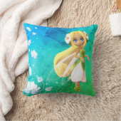 Fairy Floral Personalisiert Name Throw Kissen (Decke)