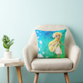 Fairy Floral Personalisiert Name Throw Kissen (Stuhl )