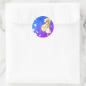 Fairy Floral Runder Aufkleber (Tasche)