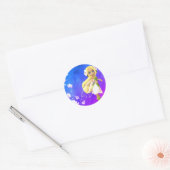Fairy Floral Runder Aufkleber (Umschlag)
