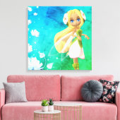 Fairy Floral Wall Art Canvas Print Leinwanddruck (Insitu (Wohnzimmer))