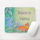 Fairy Flower Garden Art Custom Mousepad (Mit Mouse)
