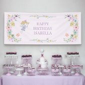 Fairy Flower Garden Jegliche Gelegenheit Lilac Gir Banner