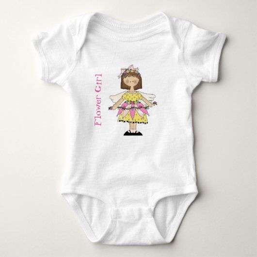 Fairy Flower Girl Ein Stück Tutu Bodysuit Baby Strampler (Vorderseite)