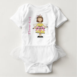 Fairy Flower Girl Ein Stück Tutu Bodysuit Baby Strampler
