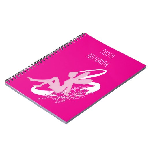 Fairy Flower Spiral Photo Notebook Notizblock (Linke Seite)