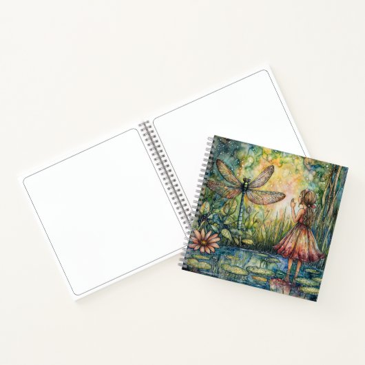 Fairy flüstert das Dragonfly-HB-Notebook Notizblock (Innenseite)