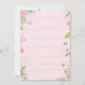 Fairy Flutter und schwindelerregendes Party Einladung (Rückseite)