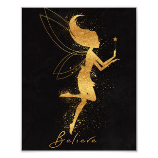 Fairy Foil Art Foto Print