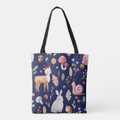 Fairy Forest Animals Children's Watercolor Tasche (Rückseite)
