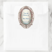 Fairy Forest Buchzeichen Quadratischer Aufkleber (Tasche)