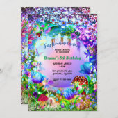 Fairy Forest Enchanted Magical Birthday Party Einladung (Vorne/Hinten)