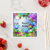 Fairy Forest Enchanted Magical Birthday Party Serviette (Beispiel)