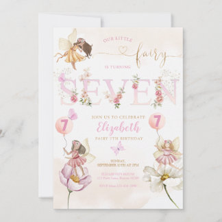 Fairy Forest Girl Birthday Magical Einladung