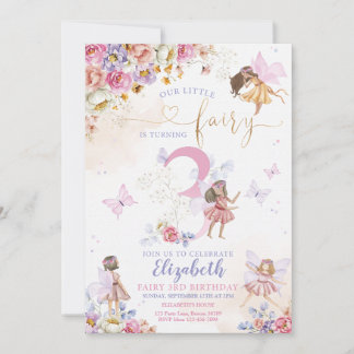 Fairy Forest Girl Birthday Magical Einladung