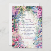 Fairy Forest Hütte Core Party Einladung (Rückseite)