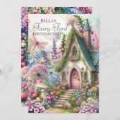 Fairy Forest Hütte Core Party Einladung (Vorne/Hinten)