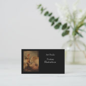 Fairy forest rabbit Business Card Visitenkarte (Stehend Vorderseite)