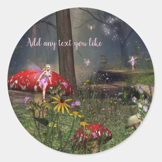 Fairy forest Sticker (Vorderseite)
