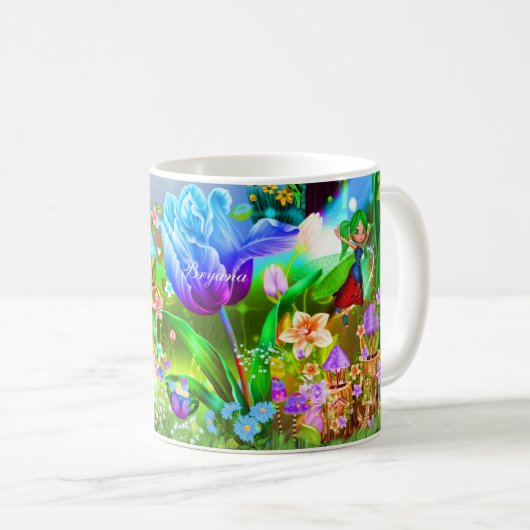 Fairy Forest Verzauberter Zauber Kaffeetasse (VorderseiteRechts)