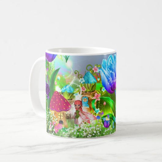 Fairy Forest Verzauberter Zauber Kaffeetasse (Vorderseite Links)