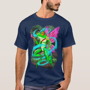 Fairy Frog Frogs Magical Graphic Art Design T-Shirt