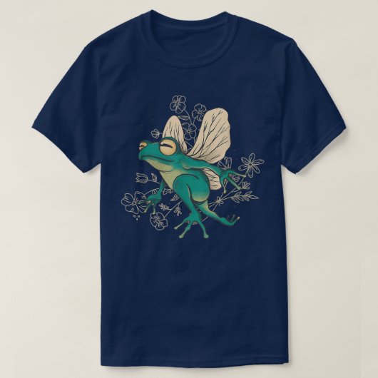 Fairy Frog mit Flügeln T-Shirt (Design vorne)