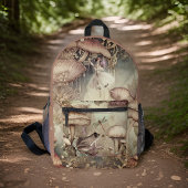 Fairy Frosch Mushroom Dragonfly Cotattage Monogram Bedruckter Rucksack