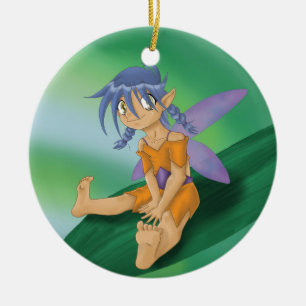 Fairy Fun Keramik Ornament