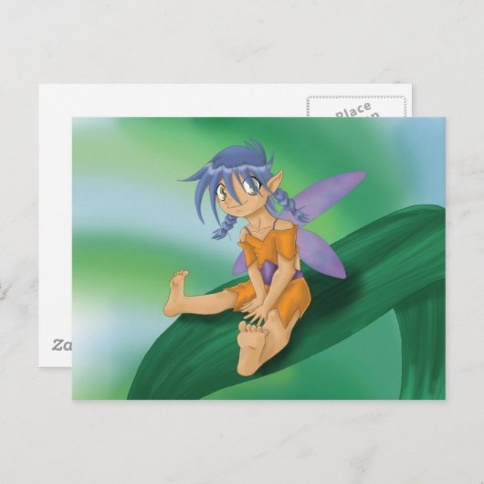 Fairy Fun Postkarte (Vorne/Hinten)