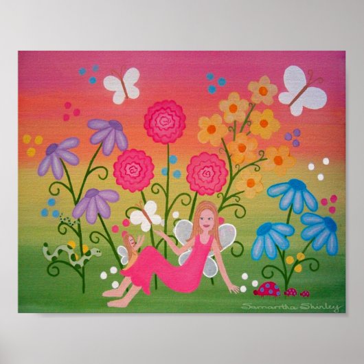 Fairy Garden - 8x10 Mutter Tochter Mädchen Kinder Poster (Vorne)