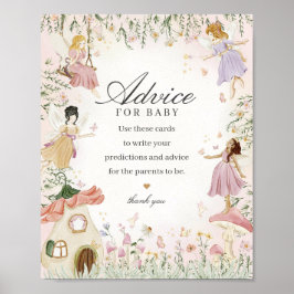 Fairy Garden Advisor für Baby Whimsical Baby Showe Poster