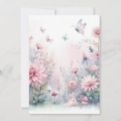 Fairy Garden Baby Dusche Einladung (Rückseite)