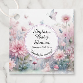 Fairy Garden Baby Dusche Geschenkanhänger