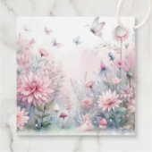 Fairy Garden Baby Dusche Geschenkanhänger (Rückseite)