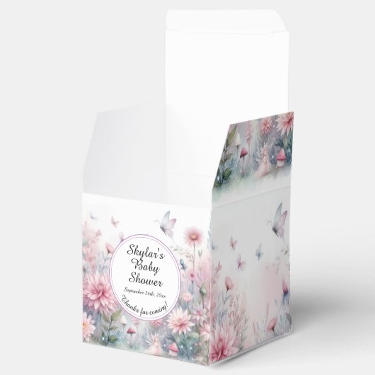 Fairy Garden Baby Dusche Geschenkschachtel (Geöffnet)