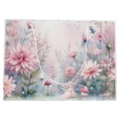 Fairy Garden Baby Dusche Große Geschenktüte (Rückseite)