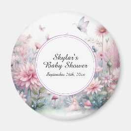 Fairy Garden Baby Dusche Magnet