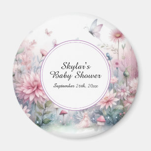 Fairy Garden Baby Dusche Magnet