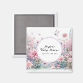 Fairy Garden Baby Dusche Magnet (Vorderseite/Rückseite)