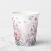 Fairy Garden Baby Dusche Pappbecher (Vorderseite)