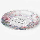 Fairy Garden Baby Dusche Pappteller (Schrägansicht)